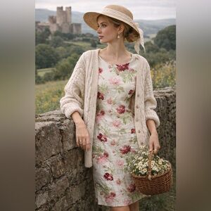 Laura Ashley 100% Linen Dress